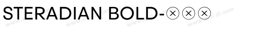 STERADIAN BOLD字体转换